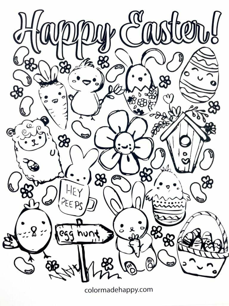 Free Printable Easter Coloring Pages for Free Printable Full Size Printable Easter Coloring Pages