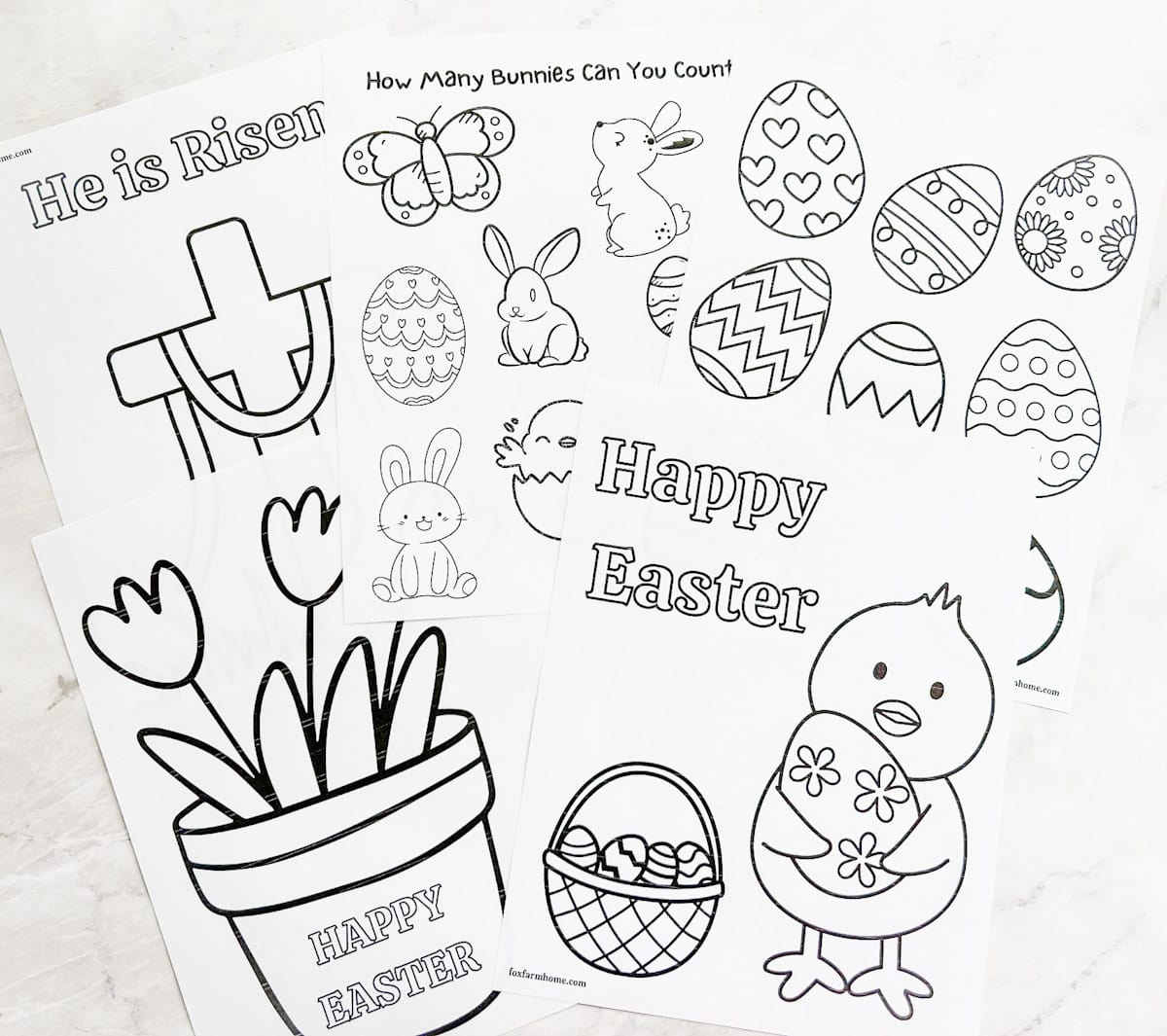 Free Printable Easter Coloring Pages For Kids - Fox Farm Home throughout Printable Easter Card Coloring Page