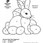 Free Stained Glass Pattern 2035 Easter Bunny P2035 In Printable Easter Stained Glass Coloring Pages