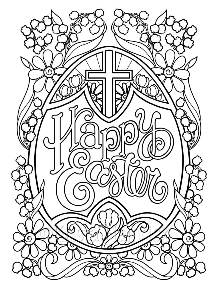 Free Printable Jesus Easter Coloring Pages For Kids 5×7