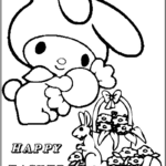 Hellokitty Easter Coloring Page Inside Free Printable Hello Kitty Easter Coloring Pages