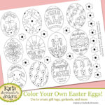 Jesus Is Alive Easter Eggs Coloring Page Digital Download Print Pertaining To Printable Religious Easter Eggs Coloring Pages