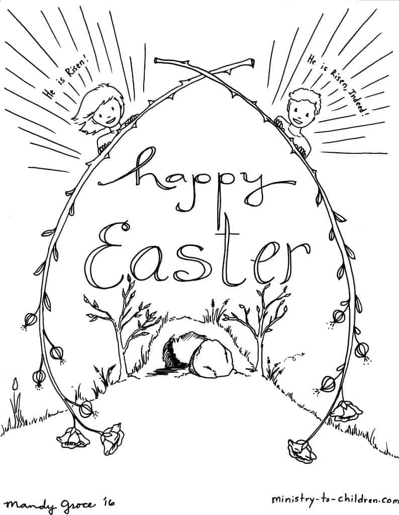Kids Easter Coloring Sheets - Ministry To Children with regard to Sunday School Printable Easter Coloring Pages
