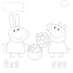 Peppa Pig Easter Egg Coloring Pages   2 Free Coloring Sheets (2021) Within Printable Peppa Pig Easter Coloring Pages