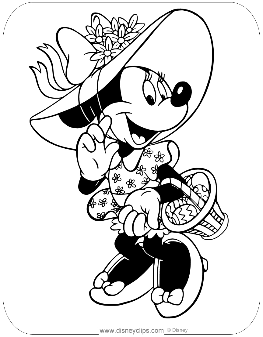 Printable Disney Easter Coloring Pages | Disneyclips regarding Mickey Mouse Printable Easter Coloring Pages