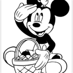 Printable Disney Easter Coloring Pages | Disneyclips With Mickey Mouse Easter Coloring Pages Printable
