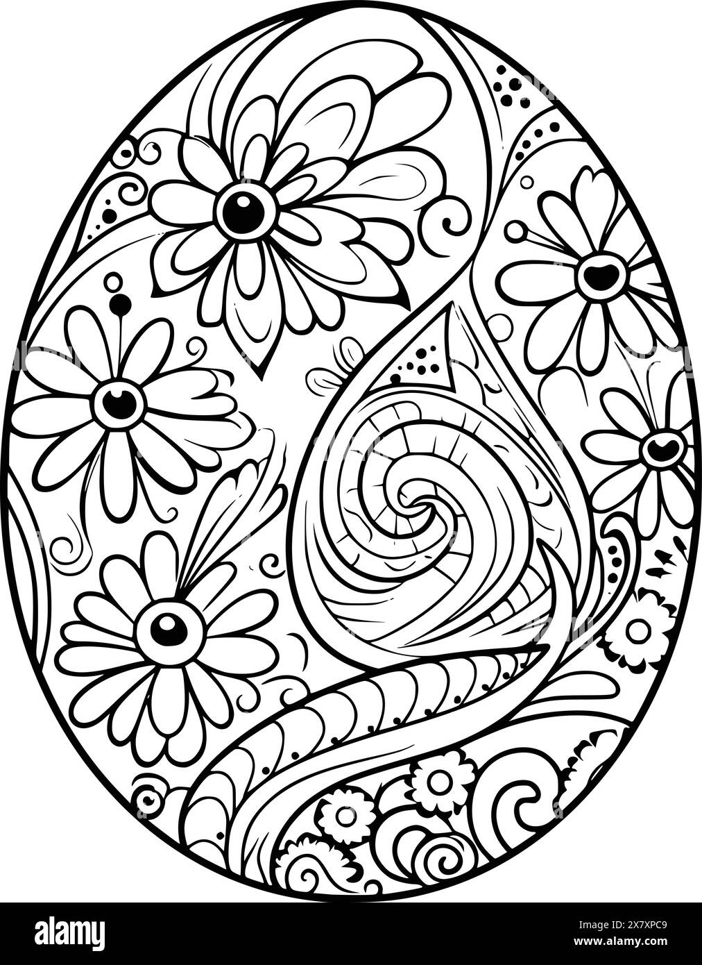 Printable Easter Egg Coloring Pages For Toddlers Hi-Res Stock within Printable Coloring Pages Of Easter Eggs