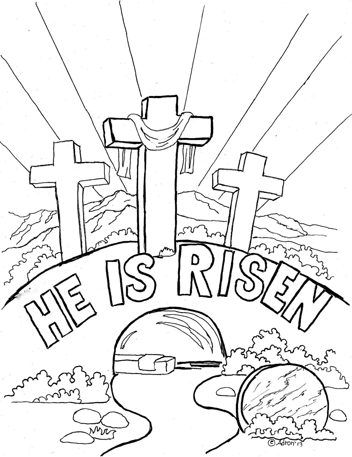 Religious Easter Coloring Pages - Best Coloring Pages For Kids within Easter Religious Coloring Pages Printable