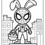 Spiderman Easter Coloring Pages (15 Free Printable Pdf Pages Within Printable Superhero Easter Coloring Pages