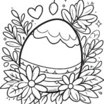 Springtime Delights Easter Egg Coloring Pages Rabbit Eggs And Within Easter Eggs Printable Coloring Pages