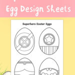 Superhero Easter Eggs: Colouring Sheet | Twinkl Throughout Printable Superhero Easter Coloring Pages