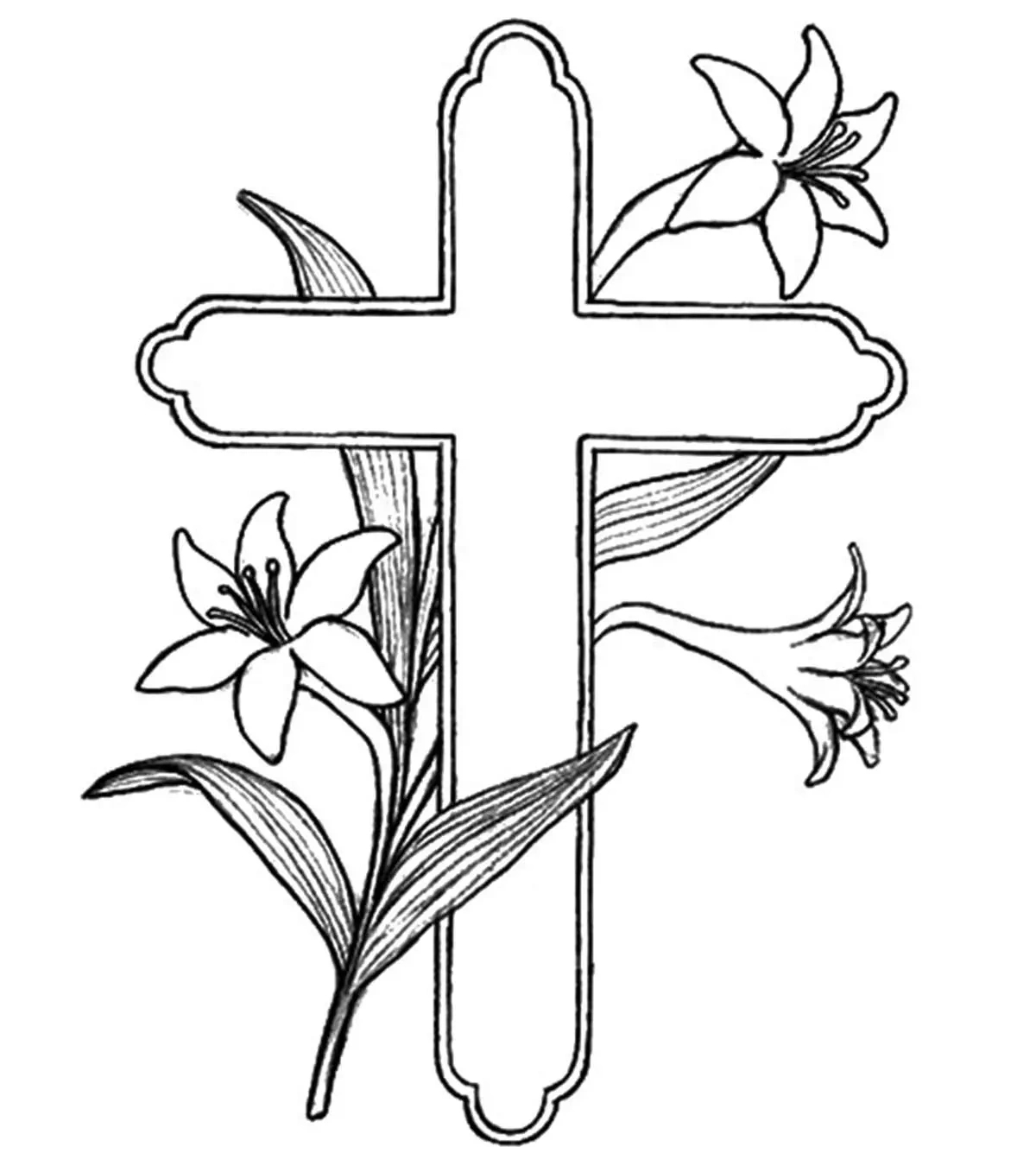 Top 10 Free Printable Cross Coloring Pages For Toddlers with Printable Easter Cross Coloring Pages